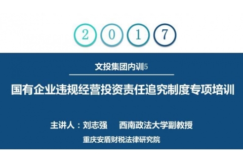 文投集团内训5：刘志强——国有企业违规经营投资责任追究制度专项培训1